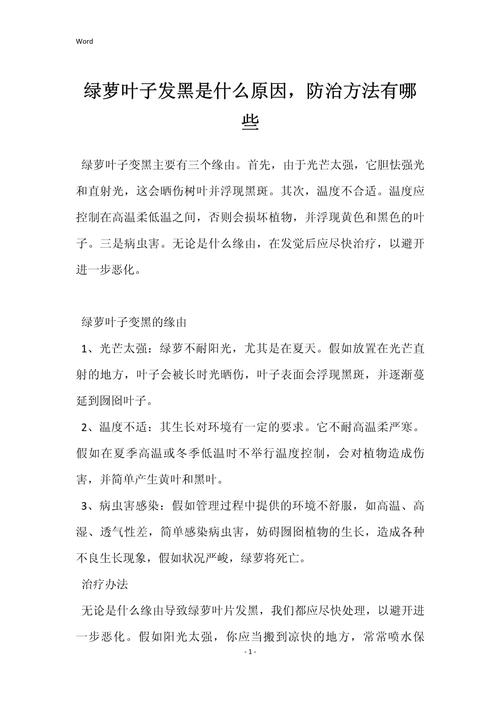 绿萝冬天叶子发黑是什么原因