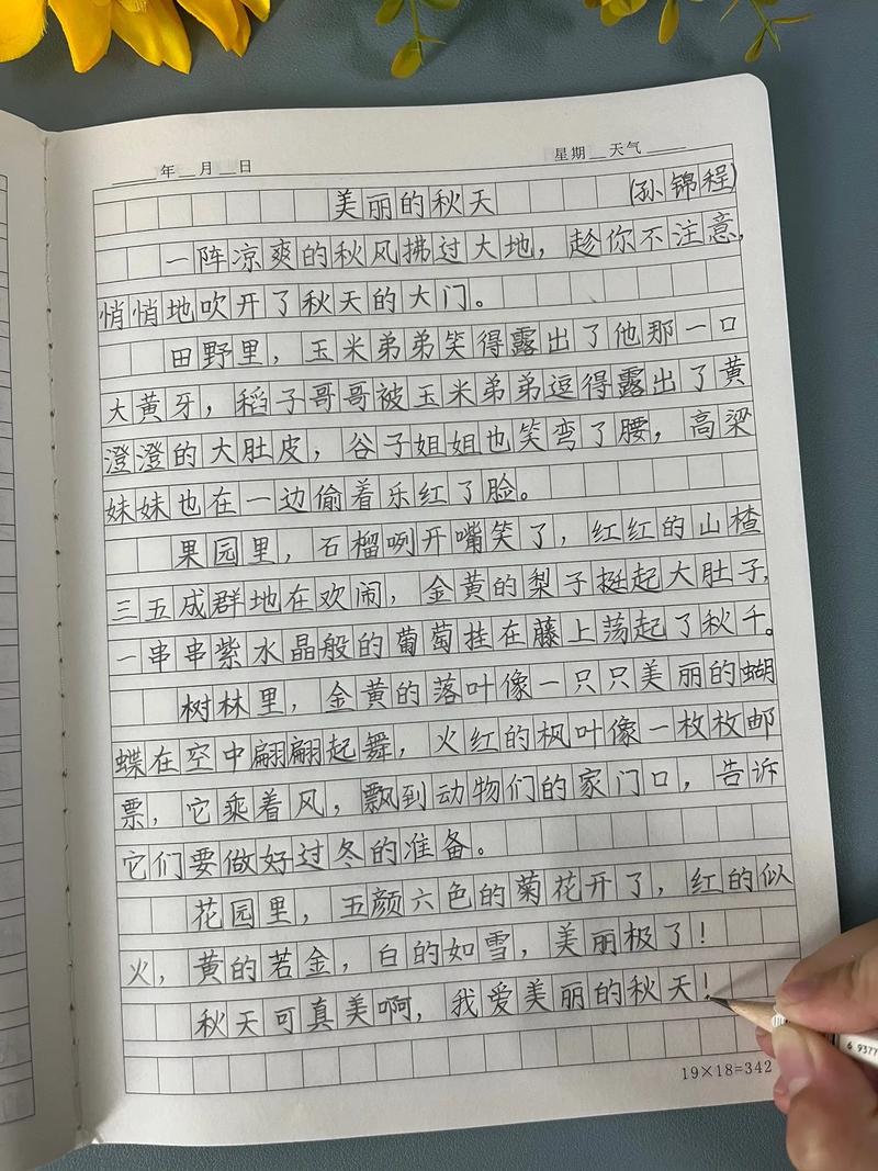 一篇写秋天的作文