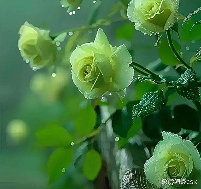 绿色的花朵有哪些?